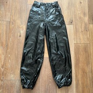 I.AM.GIA Black Faux Leather Pants